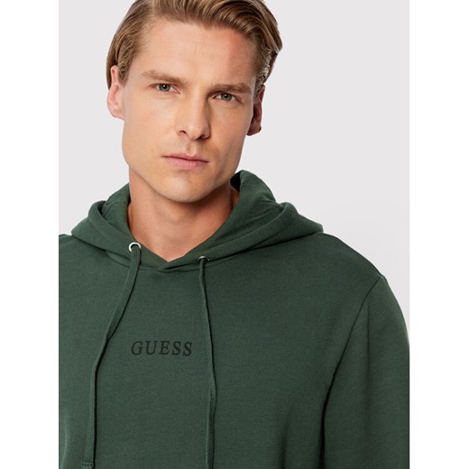 Guess Bluza M2BQ50 K9YH1 Zielony Regular Fit Guess M okazja MODIVO