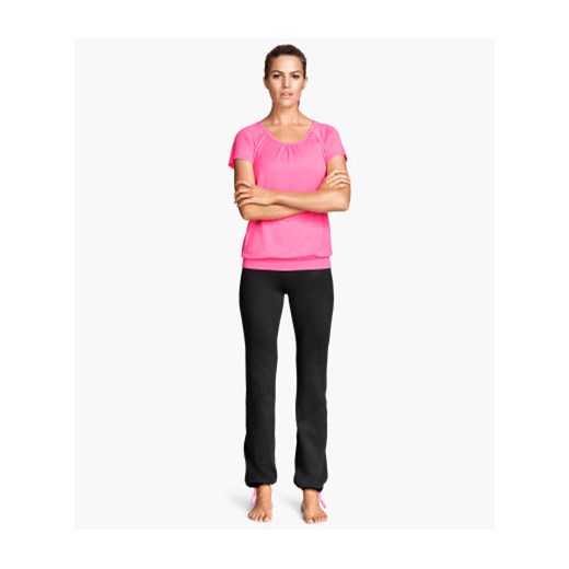  Spodnie do jogi  h-m rozowy elastyczne