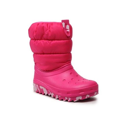 Crocs Śniegowce Classic Neo Puff Boot K 207684 Różowy Crocs 37_5 wyprzedaż MODIVO