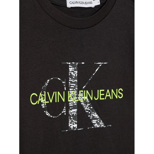 Calvin Klein Jeans Bluzka Institutional IB0IB00999 Czarny Regular Fit 6Y promocyjna cena MODIVO