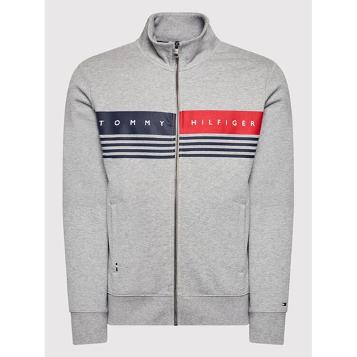 Tommy Hilfiger Bluza Logo MW0MW21094 Szary Regular Fit Tommy Hilfiger M MODIVO okazja
