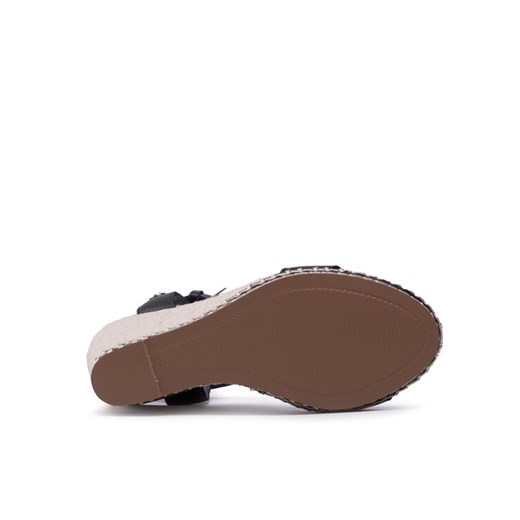 Tommy Hilfiger Sandały Elevated Signature Wedge Sandal FW0FW06296 Czarny Tommy Hilfiger 39 MODIVO wyprzedaż