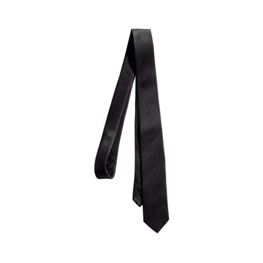  Krawat z satyny  h-m czarny Krawaty