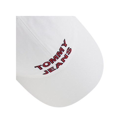 Tommy Jeans Czapka z daszkiem Graphic Cap AW0AW10191 Biały Tommy Jeans uniwersalny promocyjna cena MODIVO