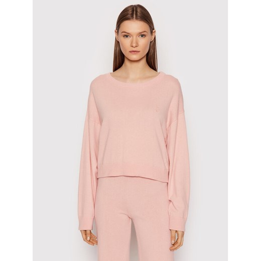 Juicy Couture Sweter JCKA221002 Różowy Relaxed Fit Juicy Couture M wyprzedaż MODIVO