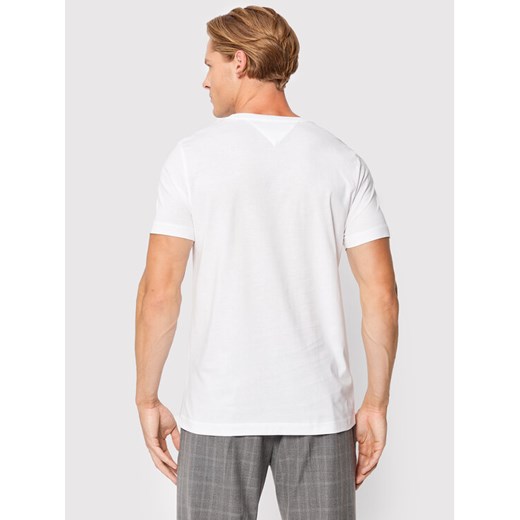 Tommy Hilfiger T-Shirt Square Logo MW0MW24547 Biały Regular Fit Tommy Hilfiger XXL okazja MODIVO