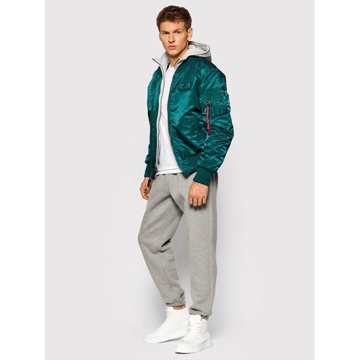 Alpha Industries Kurtka bomber Ma-1 D-Tec 183110 Niebieski Regular Fit Alpha Industries M wyprzedaż MODIVO