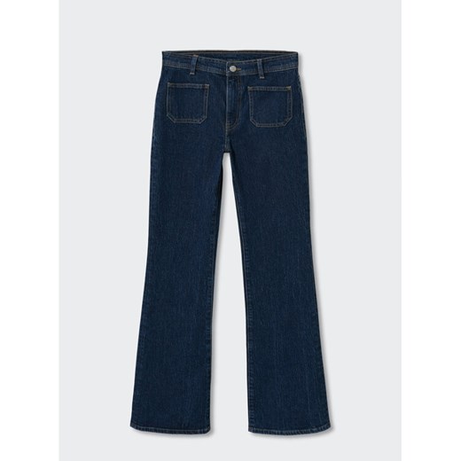 Mango Jeansy Valen 37057719 Granatowy Flare Fit Mango 44 wyprzedaż MODIVO