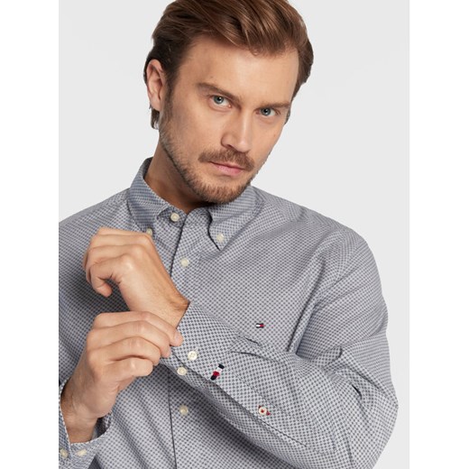 Tommy Hilfiger Koszula Natural Soft MW0MW28322 Niebieski Regular Fit Tommy Hilfiger L promocja MODIVO