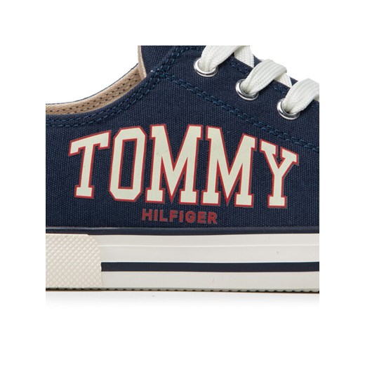 Tommy Hilfiger Trampki Low Cut Lace-Up Sneaker T3X4-32208-1352 S Granatowy Tommy Hilfiger 37 MODIVO okazja