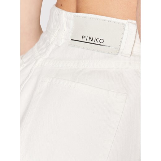 Pinko Szorty jeansowe Calma 1J10UX Y84G Biały Regular Fit Pinko 32 wyprzedaż MODIVO