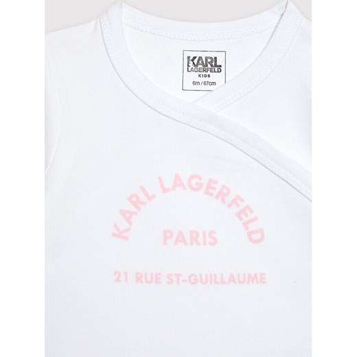 KARL LAGERFELD Komplet 2 par body dziecięcych Z98096 Różowy Regular Fit Karl Lagerfeld 9M okazja MODIVO