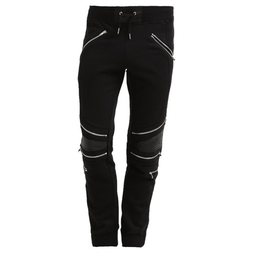 Criminal Damage MANHATTAN  Spodnie treningowe black zalando czarny abstrakcyjne wzory