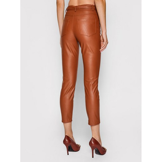 Pinko Spodnie z imitacji skóry Susan AI 21-22 BLK01 1G16WU 7105 Brązowy Skinny Pinko 44 MODIVO promocyjna cena
