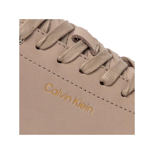 Calvin Klein Sneakersy Cupsole Unlined High Top-N HW0HW01174 Beżowy Calvin Klein 40 promocja MODIVO