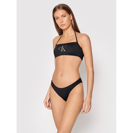 Calvin Klein Swimwear Dół od bikini Modern KW0KW01525 Czarny XL wyprzedaż MODIVO