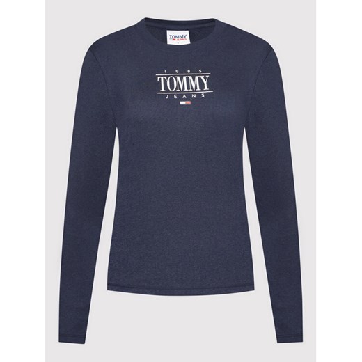 Tommy Jeans Bluzka Essential DW0DW11237 Granatowy Slim Fit Tommy Jeans S okazja MODIVO
