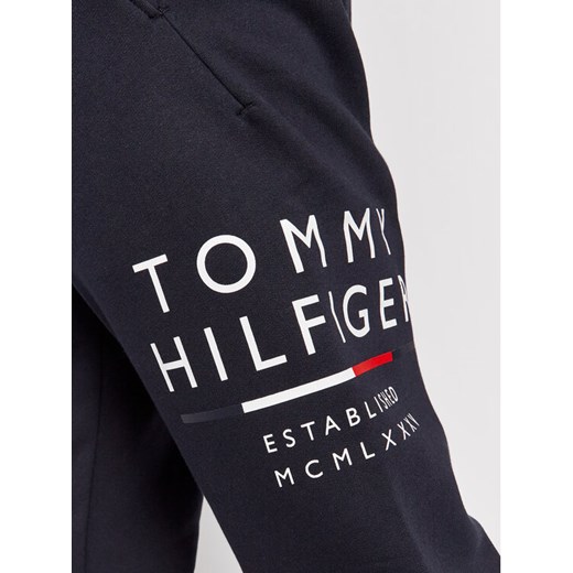 Tommy Hilfiger Spodnie dresowe Wrap Around Graphic MW0MW20120 Granatowy Regular Tommy Hilfiger M promocja MODIVO