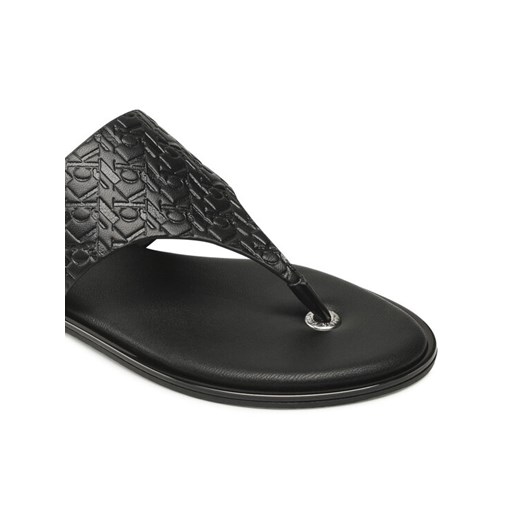 Calvin Klein Jeans Japonki Flat Sandal Toe Slide Em Pa-Pl YW0YW00142 Czarny 39 MODIVO okazja