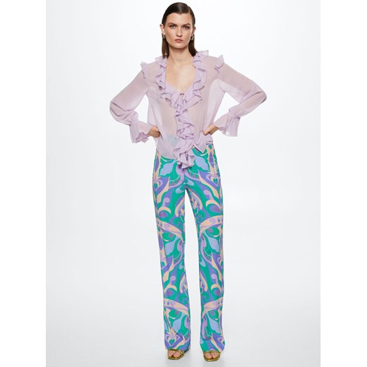 Mango Spodnie materiałowe Abby 37081304 Kolorowy Regular Fit Mango 36 wyprzedaż MODIVO