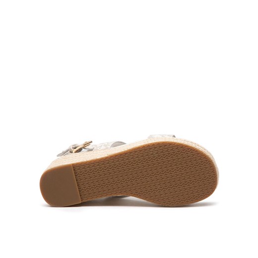 MICHAEL Michael Kors Espadryle Mk Plate Wedge 40T2MKMS1B Biały Michael Michael Kors 36 promocyjna cena MODIVO