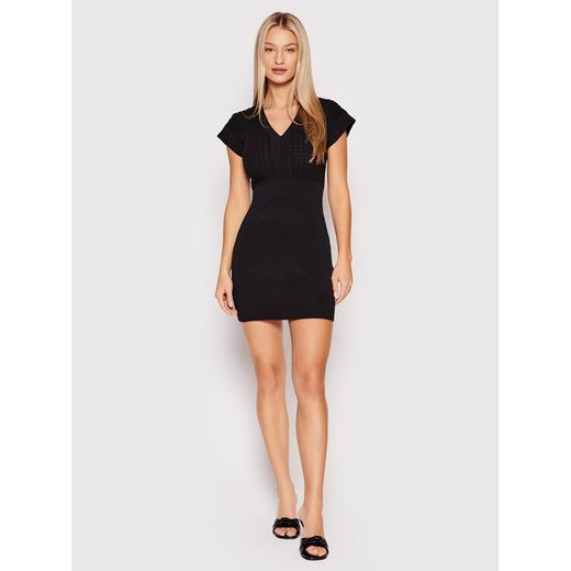 Morgan Sukienka dzianinowa 221-RMOLI Czarny Slim Fit Morgan L wyprzedaż MODIVO
