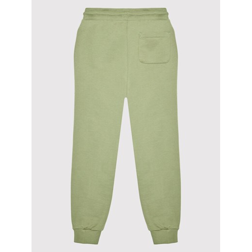 Calvin Klein Jeans Spodnie dresowe Monogram Logo IU0IU00285 Zielony Regular Fit 12Y promocja MODIVO