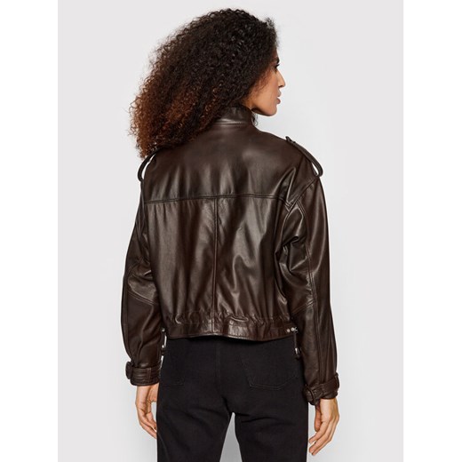 Imperial Kurtka skórzana V3025443 Brązowy Regular Fit Imperial M promocyjna cena MODIVO