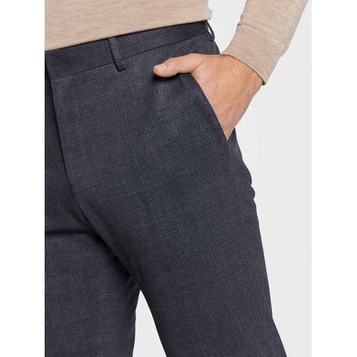 Boss Spodnie garniturowe H-Genius-J-Mm-224 50481705 Granatowy Slim Fit 48 promocyjna cena MODIVO