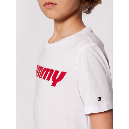 Tommy Hilfiger T-Shirt Crew Neck UB0UB00362 Biały Regular Fit Tommy Hilfiger 14_16Y wyprzedaż MODIVO