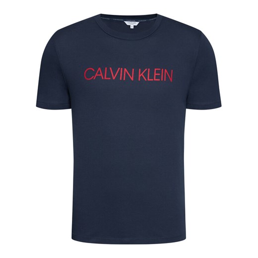 Calvin Klein Swimwear T-Shirt Crew Tee KM0KM00605 Granatowy Relaxed Fit S MODIVO promocja