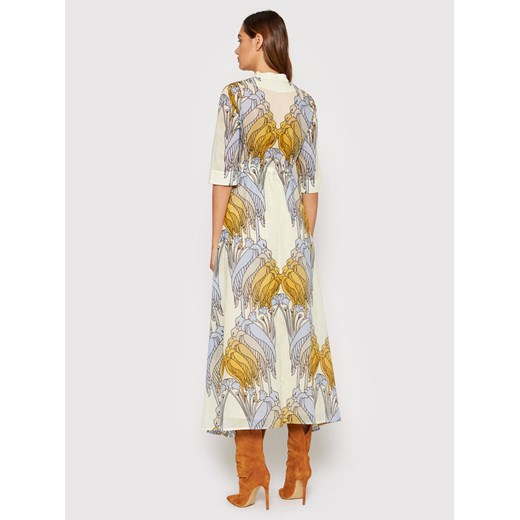 Tory Burch Sukienka codzienna Printed 83310 Beżowy Relaxed Fit Tory Burch XS promocyjna cena MODIVO