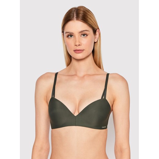 Calvin Klein Underwear Biustonosz push-up 000QF6017E Zielony Calvin Klein Underwear 36C okazyjna cena MODIVO