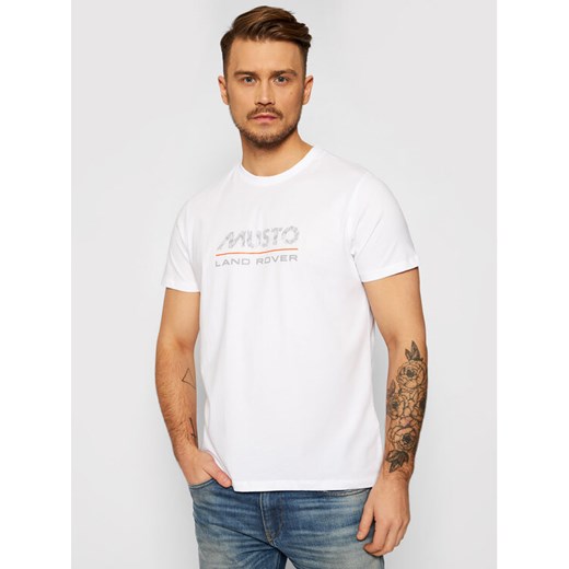 Musto T-Shirt Logo 84008 Biały Regular Fit Musto S okazyjna cena MODIVO