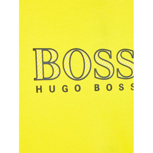 Boss T-Shirt J25N30 S Żółty Regular Fit 12Y okazyjna cena MODIVO