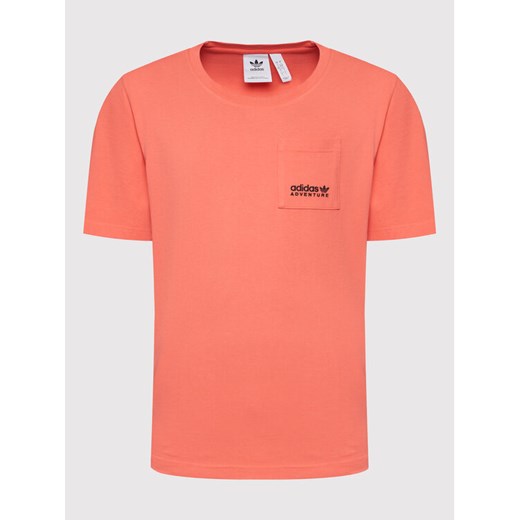 adidas T-Shirt Adventure C-Butterfly Pocket HF4796 Różowy Relaxed Fit S MODIVO wyprzedaż