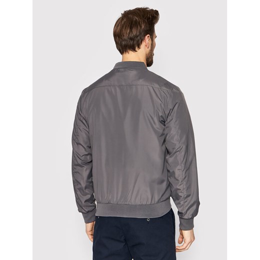 Brave Soul Kurtka bomber MJK-SANJAY Szary Regular Fit L MODIVO wyprzedaż