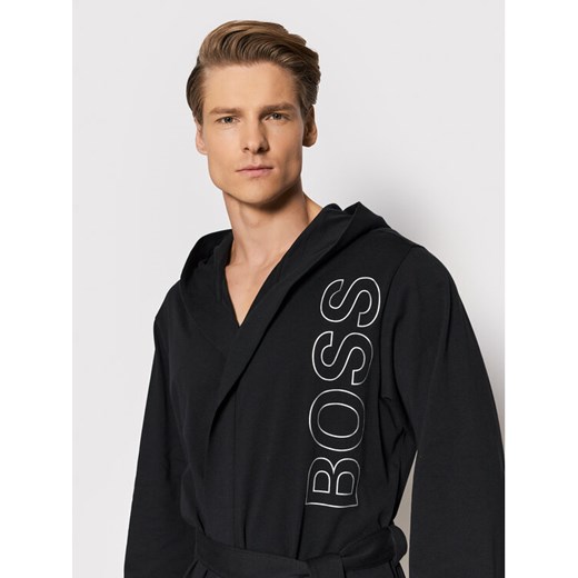 Boss Szlafrok Identity Hooded Robe 50463513 Czarny XL promocja MODIVO