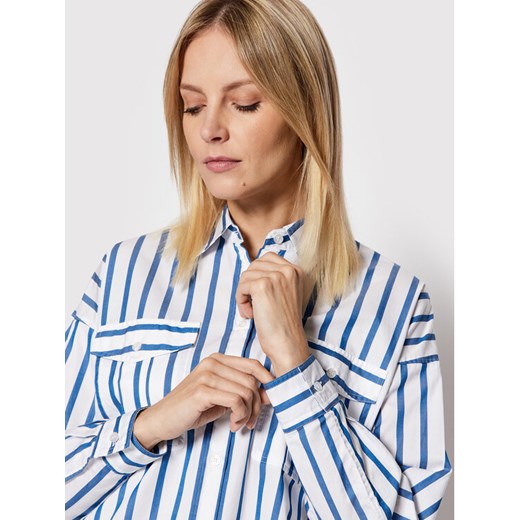 Boss Koszula C_Beruno 50448821 Niebieski Oversize 38 wyprzedaż MODIVO