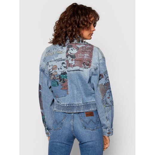 Desigual Kurtka jeansowa DISNEY India 21WWED32 Niebieski Oversize Desigual L wyprzedaż MODIVO