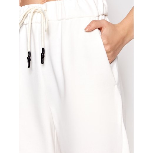 Max Mara Leisure Spodnie dresowe Porfido 37810826 Biały Regular Fit L promocyjna cena MODIVO