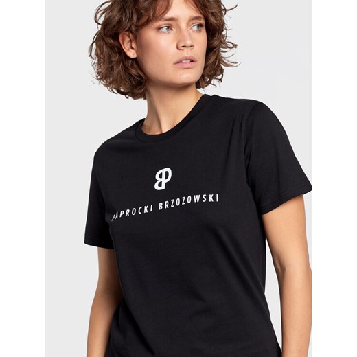 Paprocki & Brzozowski T-Shirt TSHRCOM2160 Czarny Regular Fit Paprocki & Brzozowski XS MODIVO promocja