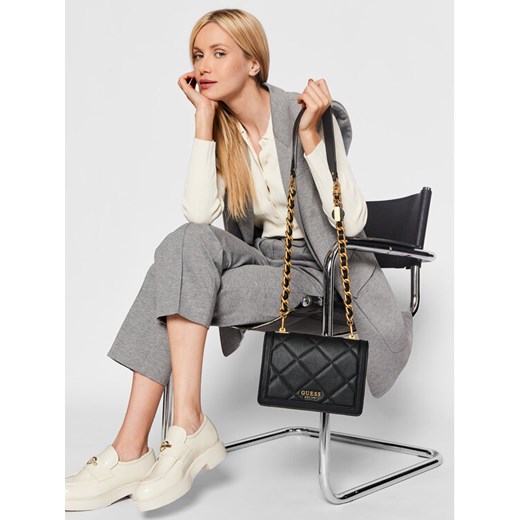 Guess Torebka Abey Crossbody Flap HWQB85 58210 Czarny Guess uniwersalny MODIVO