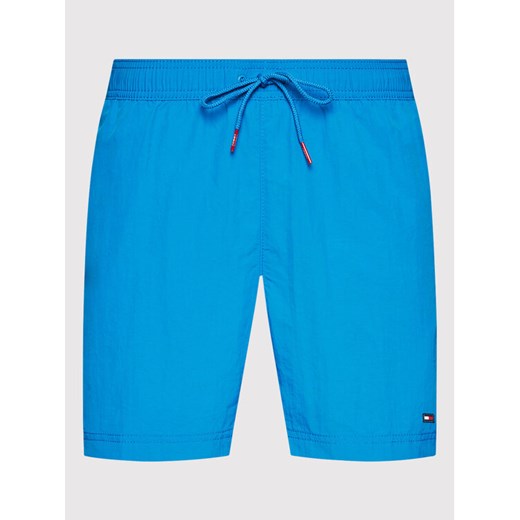 Tommy Hilfiger Szorty kąpielowe Medium UM0UM02041 Niebieski Slim Fit Tommy Hilfiger S promocja MODIVO