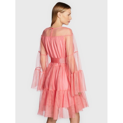 TWINSET Sukienka koktajlowa 222AP2046 Różowy Regular Fit Twinset M MODIVO okazyjna cena
