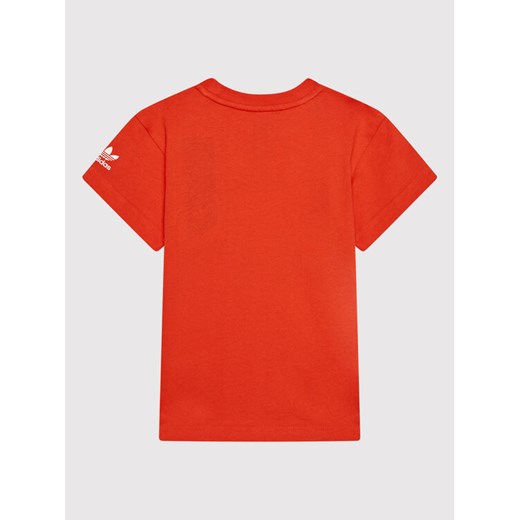 adidas T-Shirt adicolor HE6839 Czerwony Regular Fit 6_7A okazyjna cena MODIVO