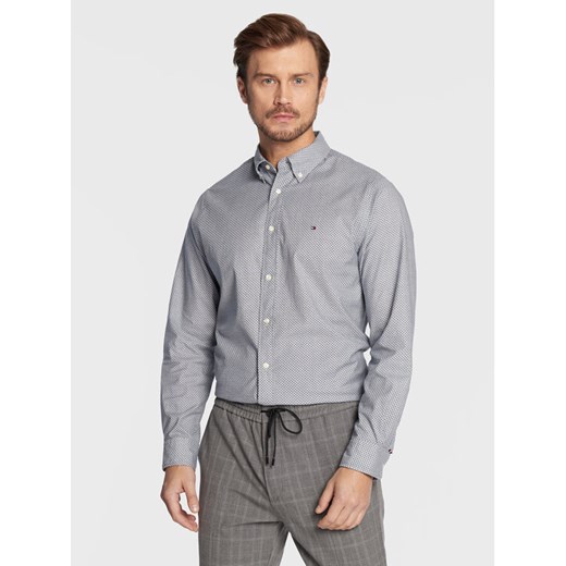 Tommy Hilfiger Koszula Natural Soft MW0MW28322 Niebieski Regular Fit Tommy Hilfiger M wyprzedaż MODIVO