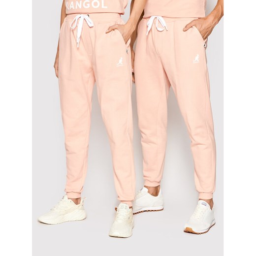 Kangol Spodnie dresowe Unisex Essential KLEU007 Różowy Regular Fit Kangol XL okazja MODIVO