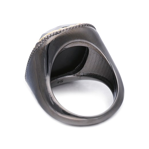 Zadig&Voltaire Pierścionek Rock Signet Ring OWJW00545 Czarny Zadig&voltaire 3 MODIVO