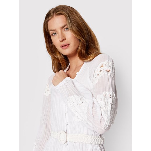 Guess Sukienka koszulowa Arita W2GK22 WE340 Biały Regular Fit Guess S okazyjna cena MODIVO